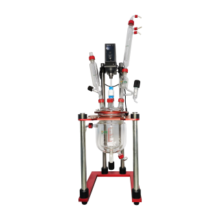 新型螺紋磨口-雙層玻璃反應釜1L、2L、3L、5L