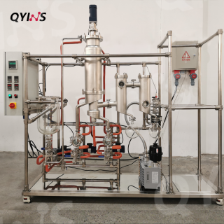  0.25平方不銹鋼分子蒸餾設備 小中試連續(xù)進出料 