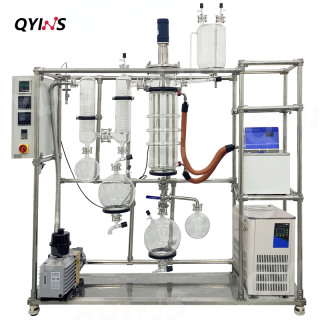 上海岐昱耐腐蝕材質單甘脂提純/魚油乙酯/高純維生素E精制200D薄膜蒸發器